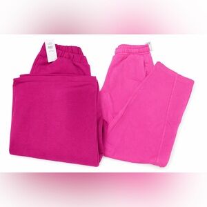 2 GAP Vibrant Pink Kids Joggers